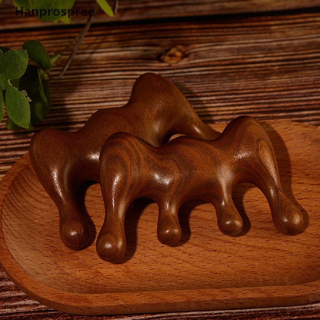 [Hàng mới về] Lược chải massage da đầu bằng gỗ đàn hương chống tĩnh điện thiết kế 5 răng lược rộng