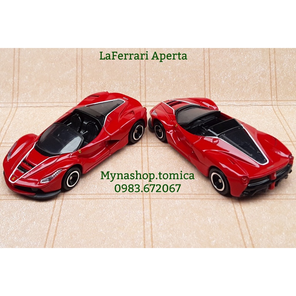 Đồ chơi mô hình tĩnh xe tomica không hộp, LaFerrari Aperta, Ferrari set (đỏ, mui trần)