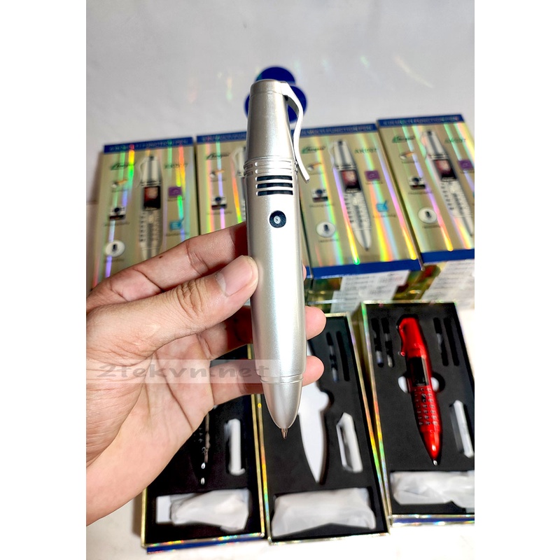 Điện thoại hình cây bút AK 007 siêu nhỏ hỗ trợ 2 sim, thay đổi giọng nói