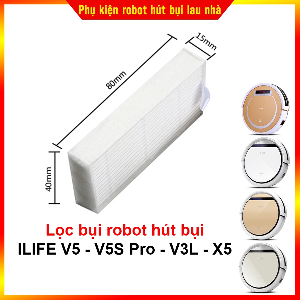 Lọc bụi robot hút bụi ILIFE V5, V5S Pro, V3L, X5