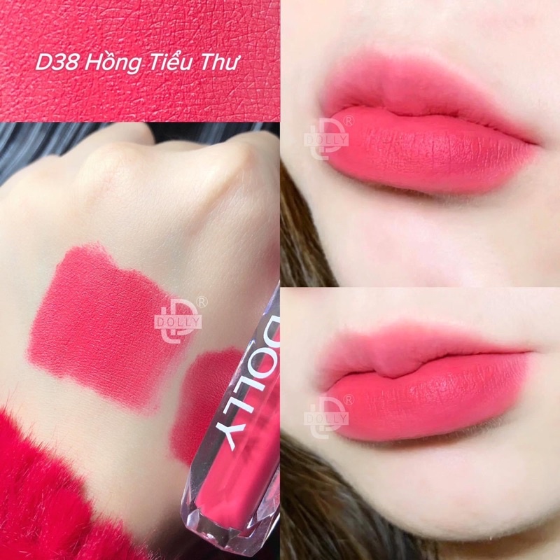 Hồng ngọc [ mẫu mới D38 ] Son hữu cơ son lì không chì dolly super matte