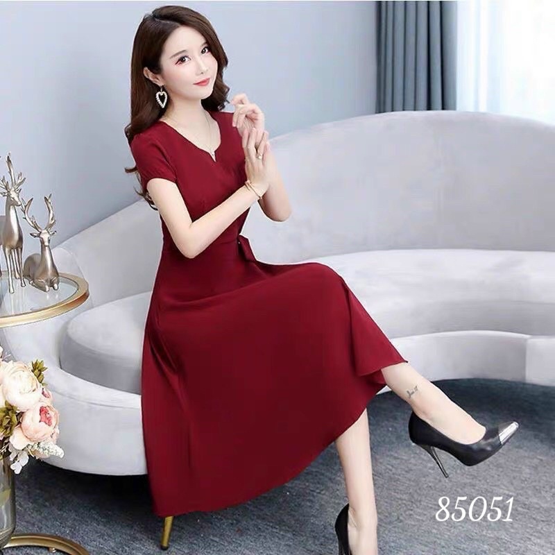 Mẫu Mơi đầm chữ a dáng xoè có size từ 40-70kg
