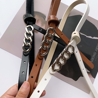 Thắt lưng dây mảnh khóa xích