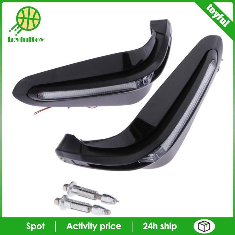 Vỏ Bọc Bảo Vệ Kính Chắn Gió Xe Máy Kèm Đèn LED Màu Đen