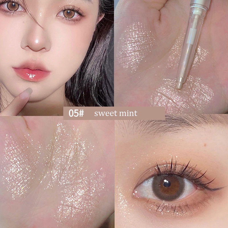 Bút sáp nhũ tạo điểm nhấn quanh mắt Sweet Mint Dessert Silkworm Eye Shadow Pen YR