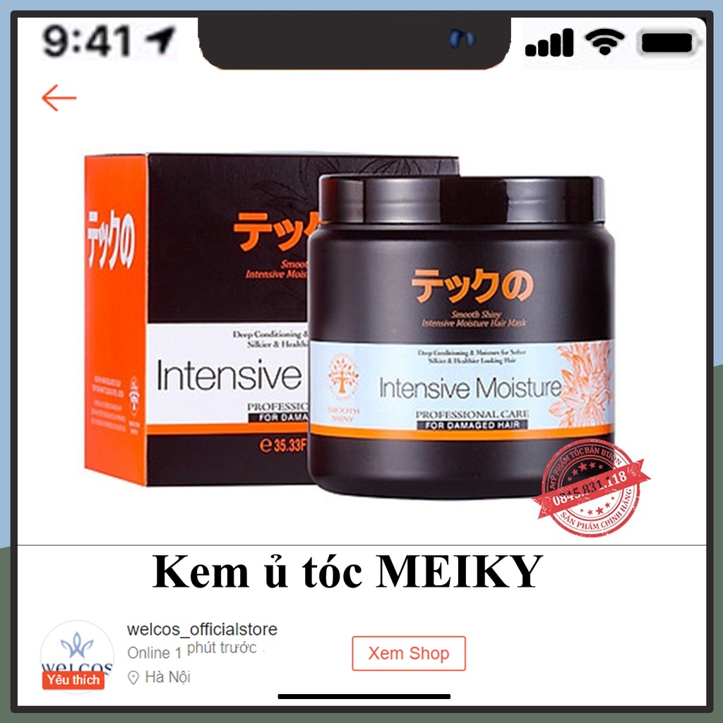 Kem Hấp - Ủ- Xả Phục Hồi Tóc Meki 1000ML | Hàng Chính Hãng CT33