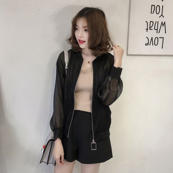 Áo khoác nữ trong suốt dễ thương thời trang Ulzzang mới nhất Order