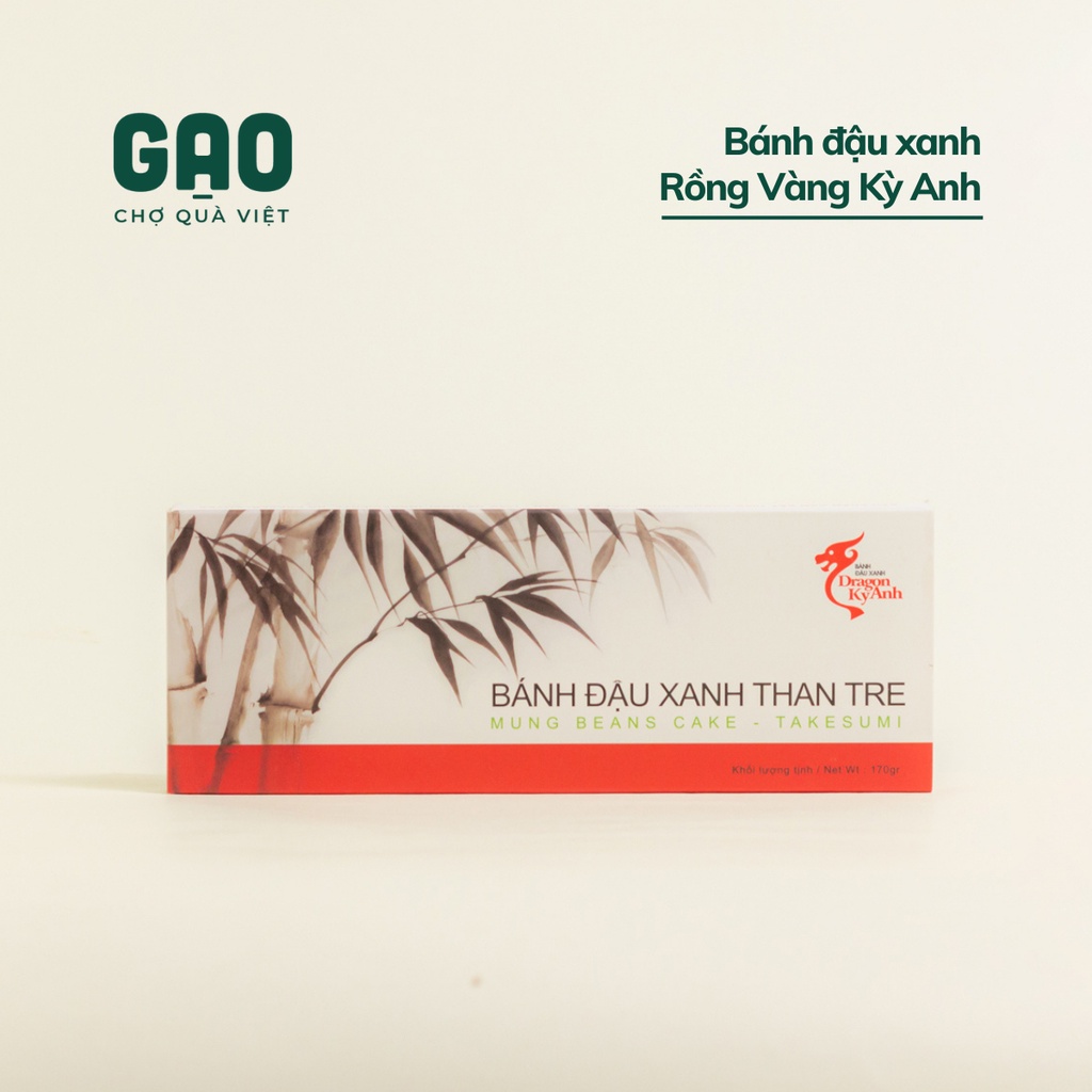 Bánh đậu xanh - Rồng Vàng Kỳ Anh - Nguyên vị, Trà xanh, Sầu riêng, Than tre