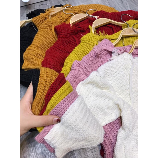 Áo len khoá MŨ tua rua mã 515 | BigBuy360 - bigbuy360.vn