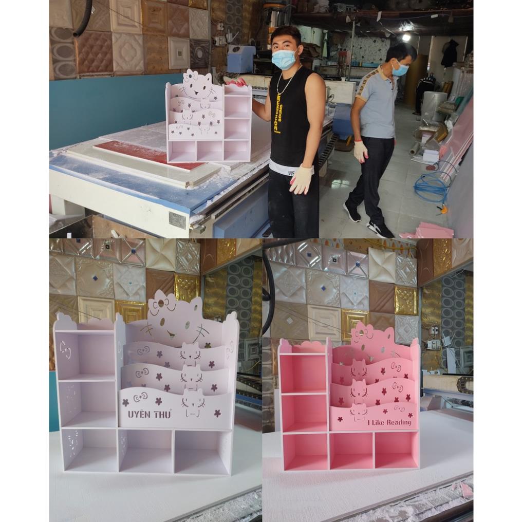 Kệ sách cho bé  Hello kitty có 5 ngăn đựng đồ tự tháo lắp đa năng
