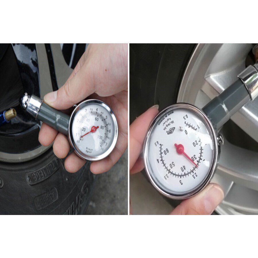 Đồng hồ đo áp suất lốp xe máy ô tô