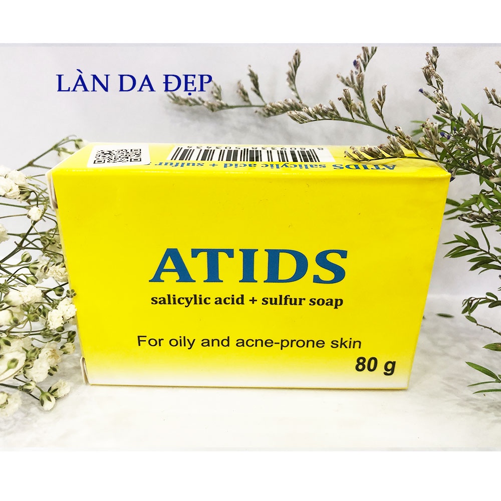 Xà phòng Atids Soap kháng khuẩn kiềm dầu ngừa mụn body cho da dầu mụn 80gr