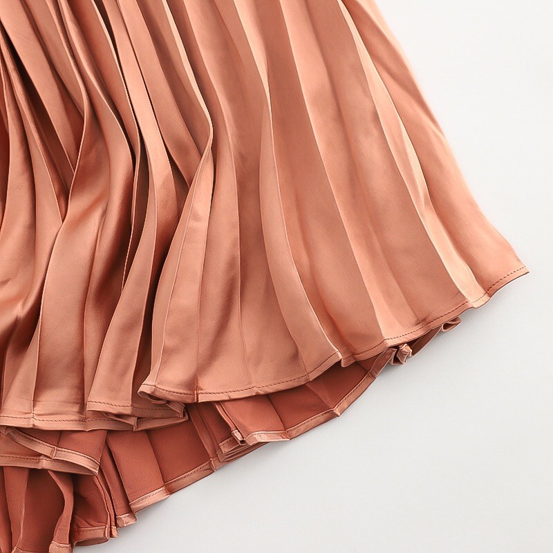 Chân váy xếp ly cam | BigBuy360 - bigbuy360.vn