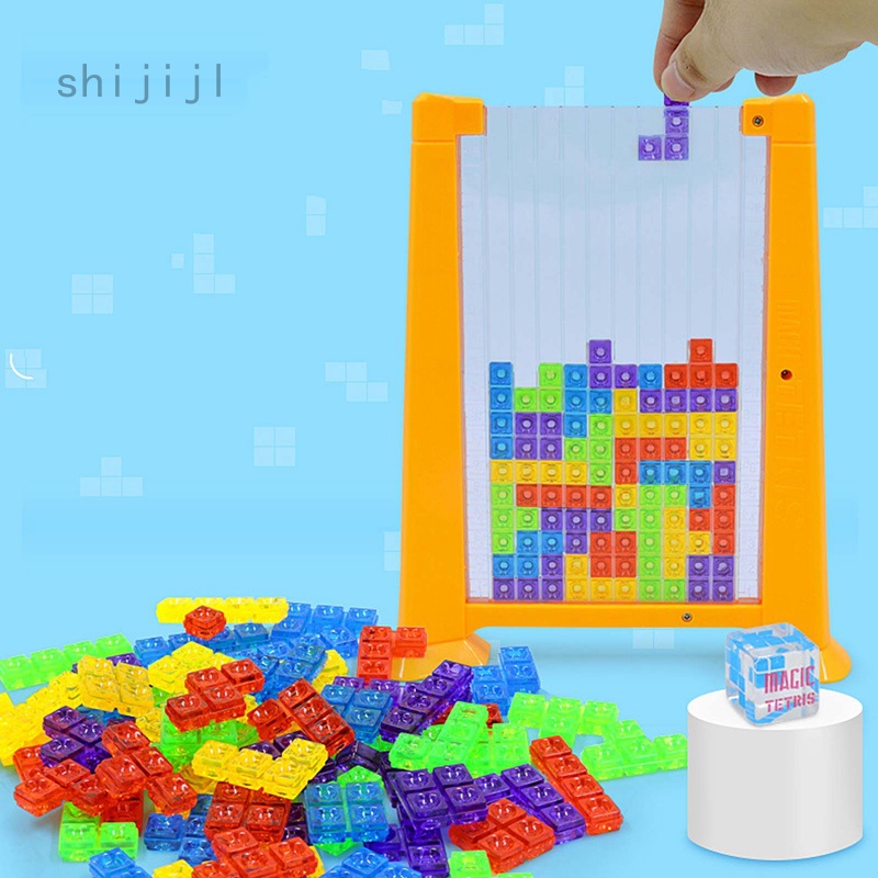 Máy tính bảng đồ chơi xếp hình Tetris 3D cho bé