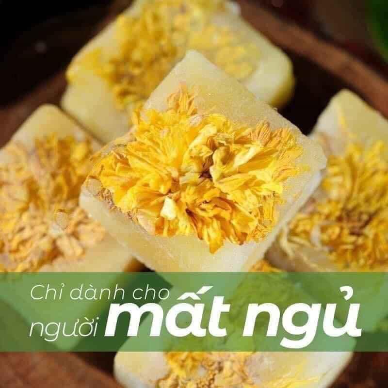 Trà hoa cúc đường phèn, trà thảo mộc hoa cúc mật ong, thanh nhiệt giải độc cơ thể, ngủ ngon Trà Hoa Cô Ba 500gr