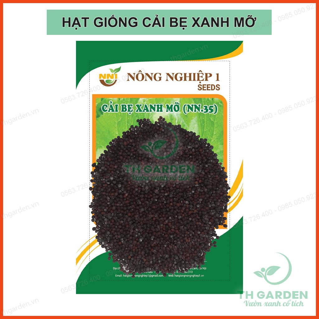 Hạt Giống Cải Bẹ Xanh Mỡ- Cao Sản Gói 20gr