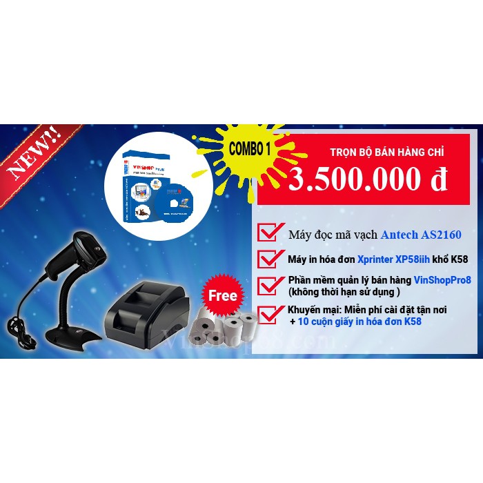 Máy in mã vạch Antech G600 - 203dpi tặng 1 cuộn mực + 1 cuộn giấy in mã vạch | BigBuy360 - bigbuy360.vn