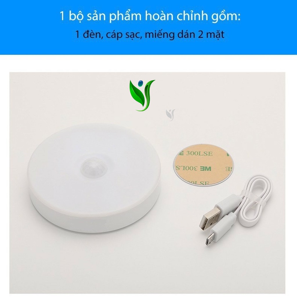 Đèn Cảm Ứng Chuyển Động, Đèn Led Dán Tường Cảm Biến Thông Minh Không Dây Dán Tủ Quần Áo, Cầu Thang, Phòng Ngủ.