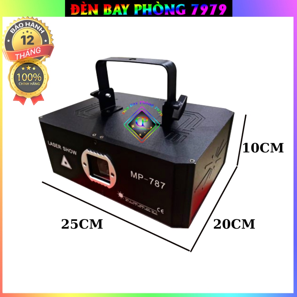 Đèn Laser MP 787 Cảm Biến Nhạc Với Hơn 1400 Hiệu Ứng 3D Dùng Cho Sân Khấu Phòng Karaoke, Bar...