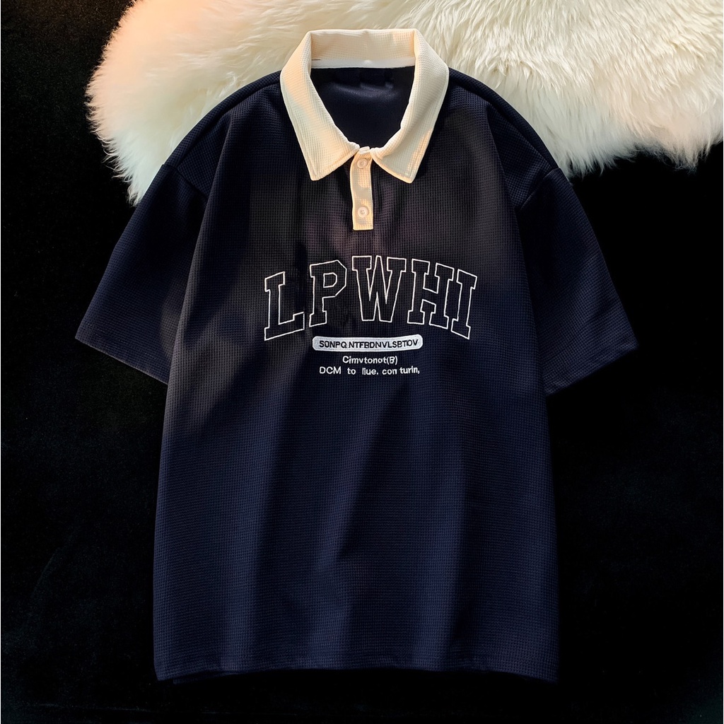 Áo Thun Polo Nam Nữ  Form Rộng PLWHI Vải Dày Mịn Thoáng Mát Thiết Kế Thời Trang Kiểu Dáng Năng Động