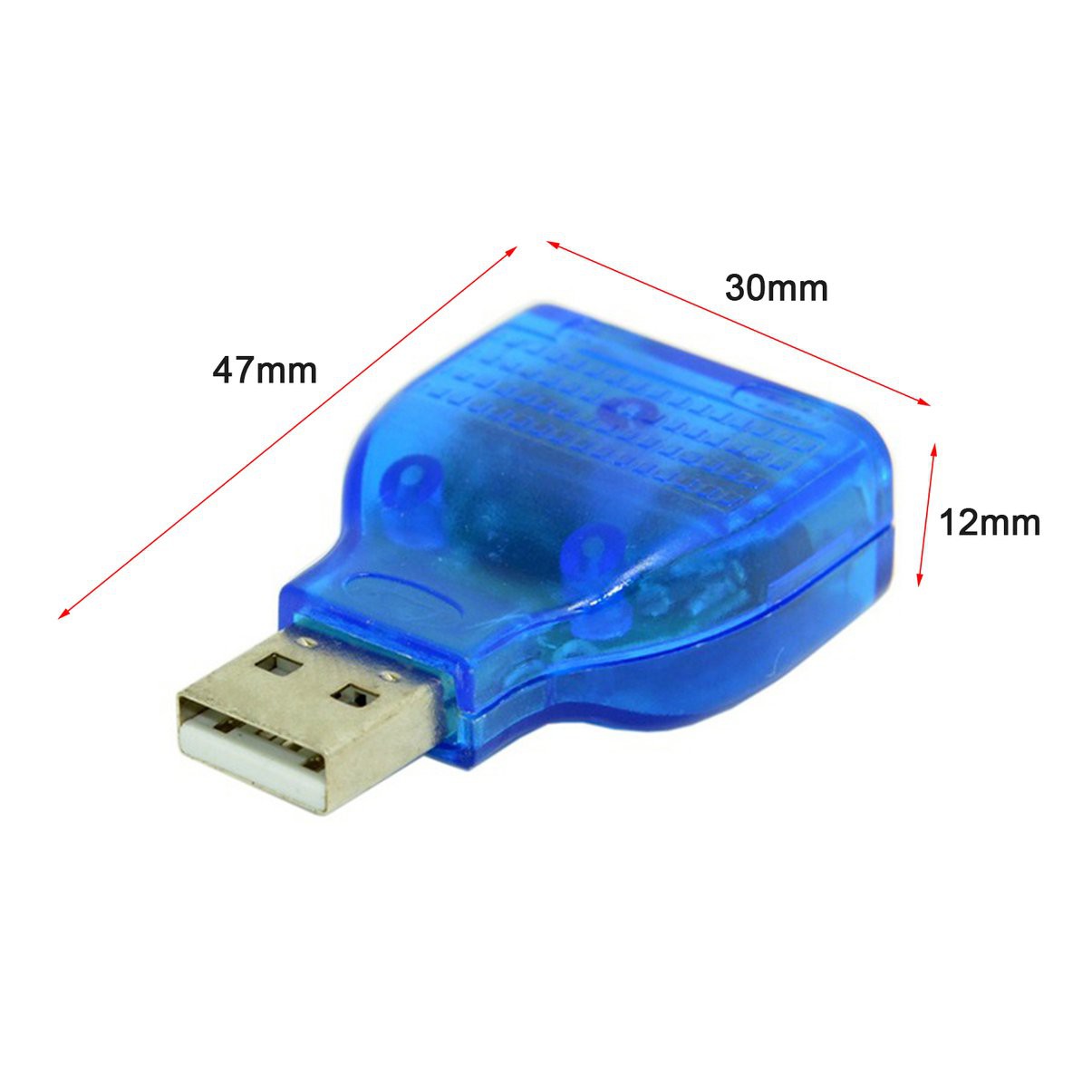 1 Bộ Chuyển Đổi Usb Male Sang Dual Ps2 Female