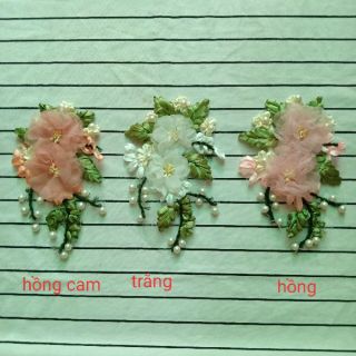 Hoa thêu ruy băng