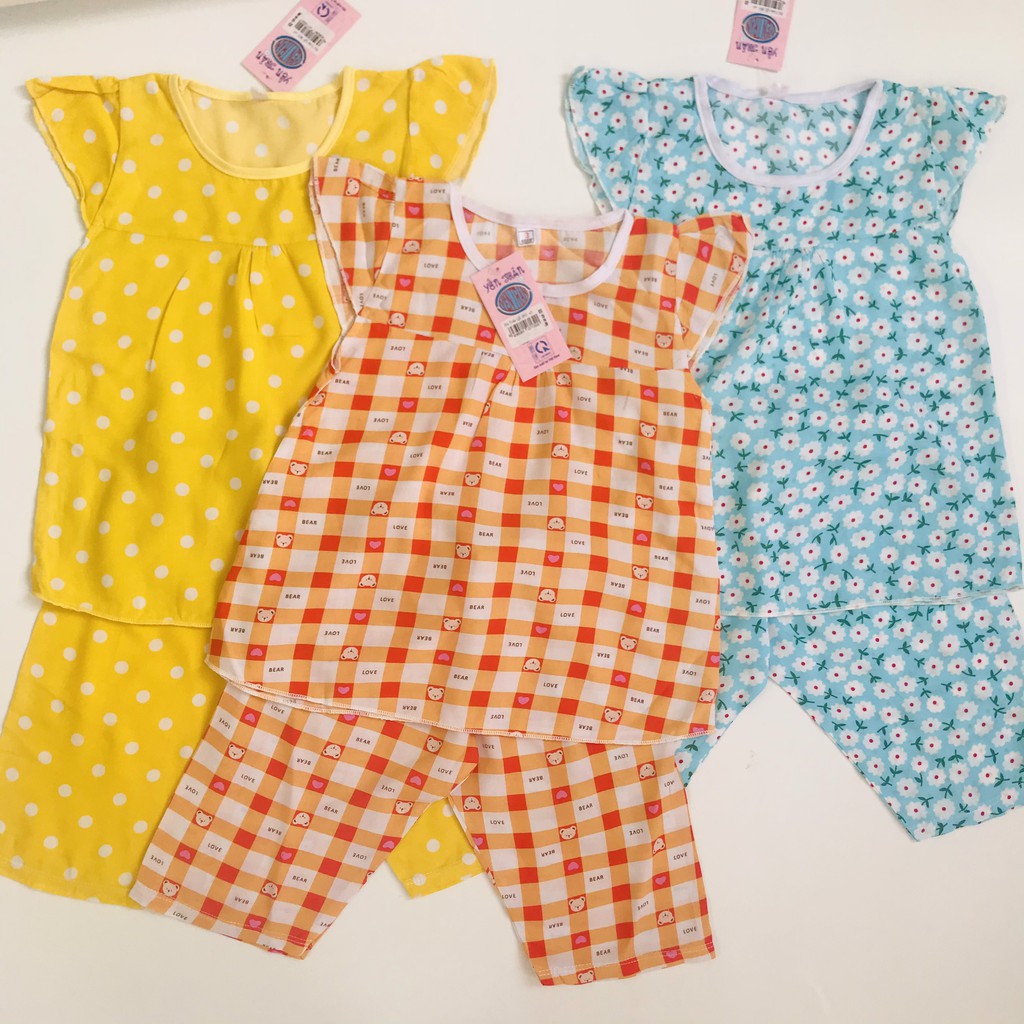 Bộ lanh/ đồ bộ tole cánh tiên quần ngắn cho bé hàng loại 1 cho bé từ 14-17 kg