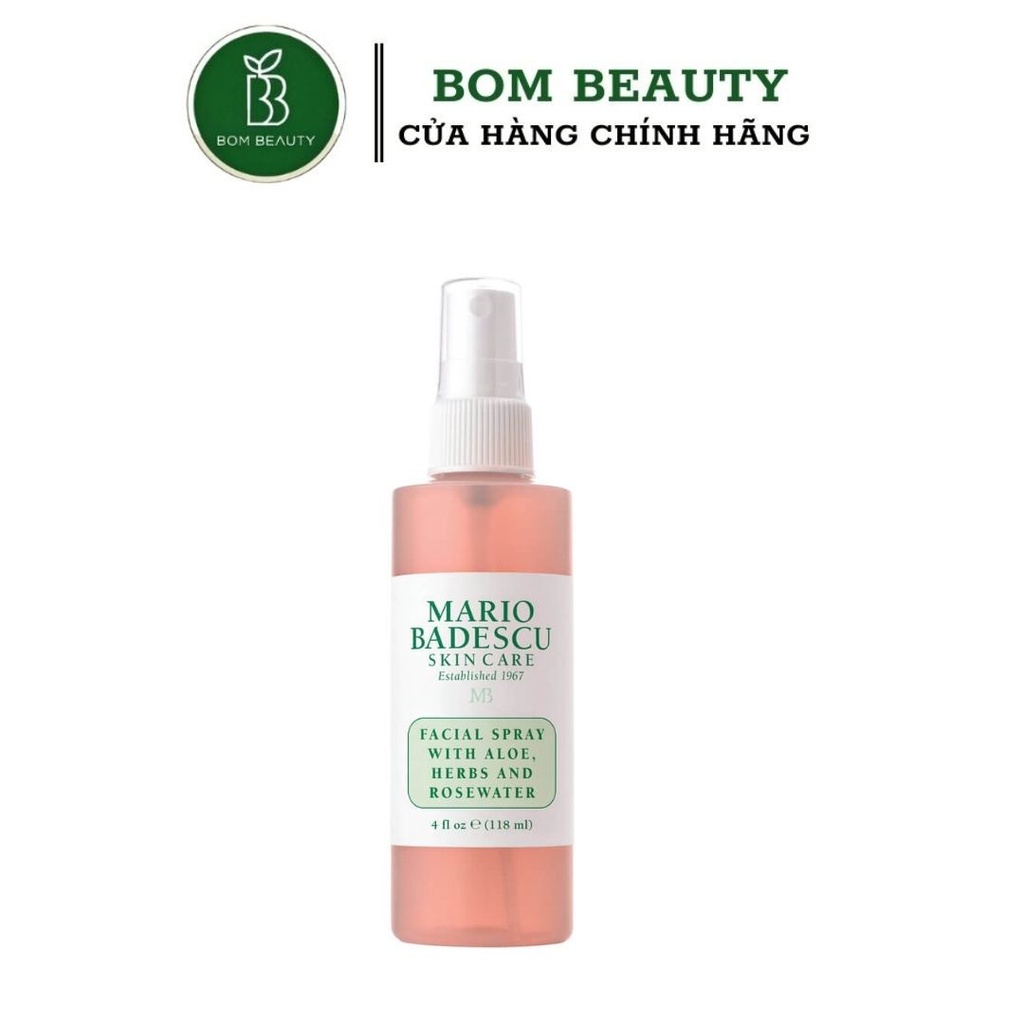 Nước hoa hồng dạng Xịt Mario Badescu Rose Toner