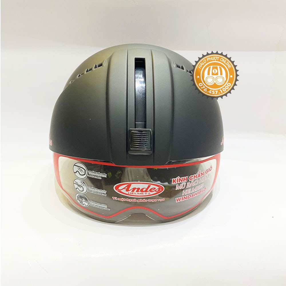 Nón bảo hiểm nửa đầu ANDES 181 có kính