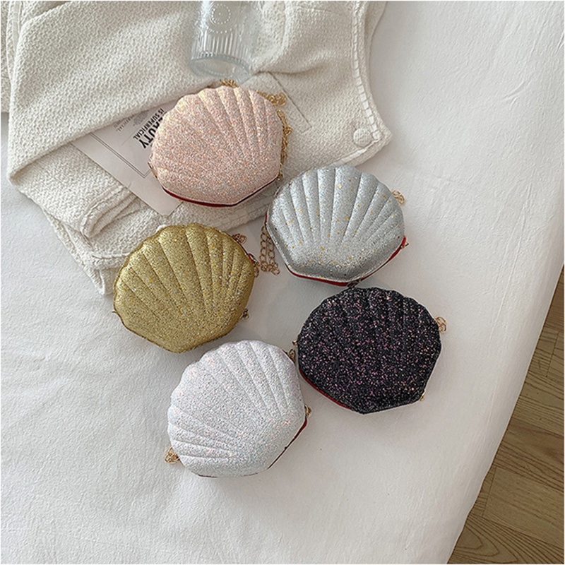 Túi đeo chéo mini IELGY hình vỏ sò thời trang tùy chọn màu sắc dành cho nữ