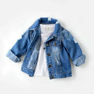 Freeship 99k toàn quốc_,Áo khoác jeans baby (bé trái và bé gái)