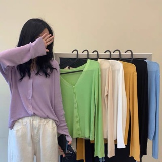 Áo khoác len mỏng mùa hè đủ màu
