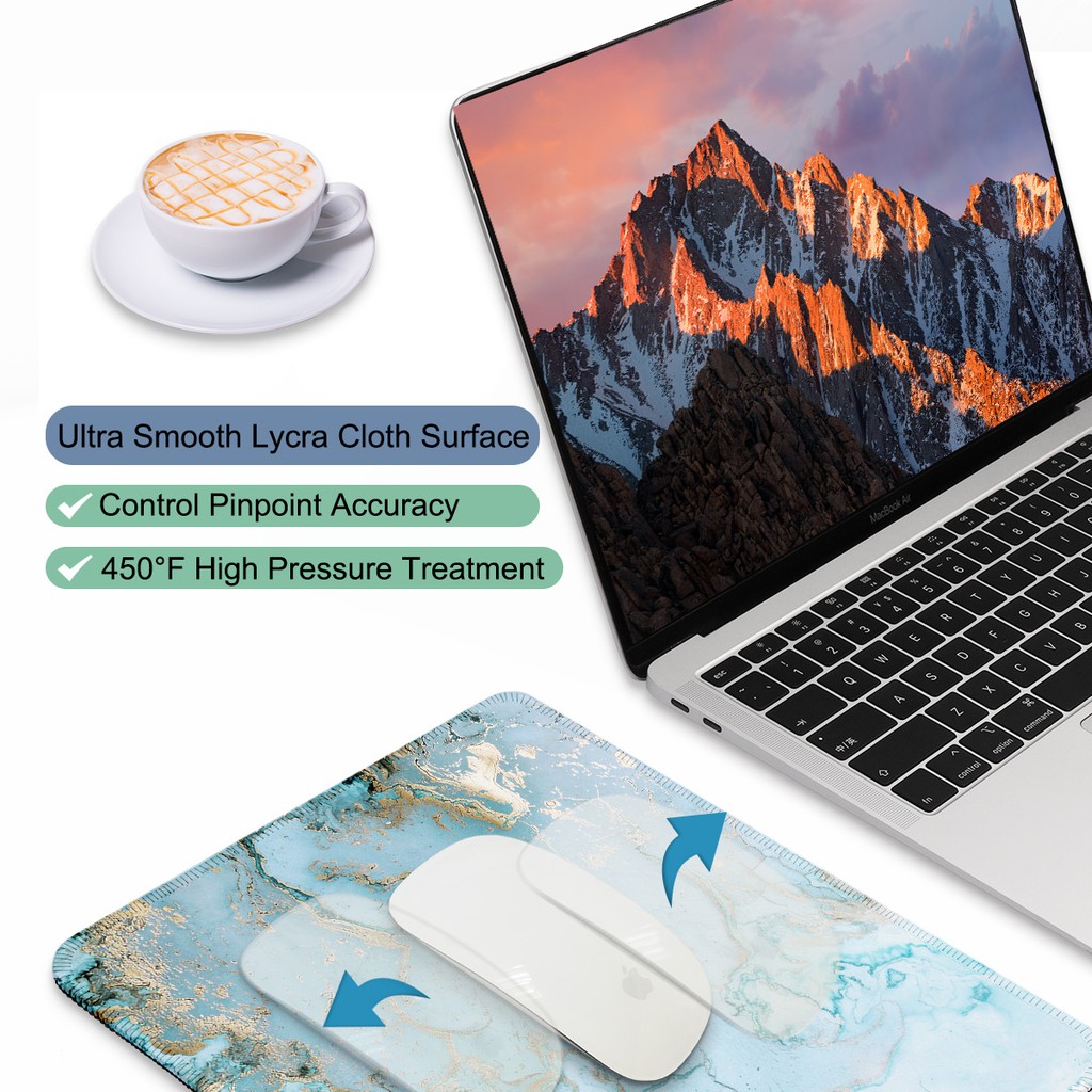 Rectangle Color Printing Mouse Pad Color Mouse Sticker Gaming Mouse Pad Laptop Mouse Pad Mouse Pad Personality Creativity Cute Creativity Desk Mat Rubber Material Washable, Scratch-Resistant and Dust-proof