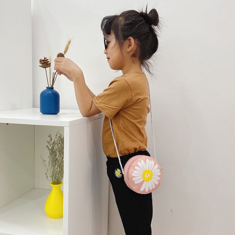 Túi Đeo Chéo Hình Hoa Cúc Dễ Thương Cho Bé Gái