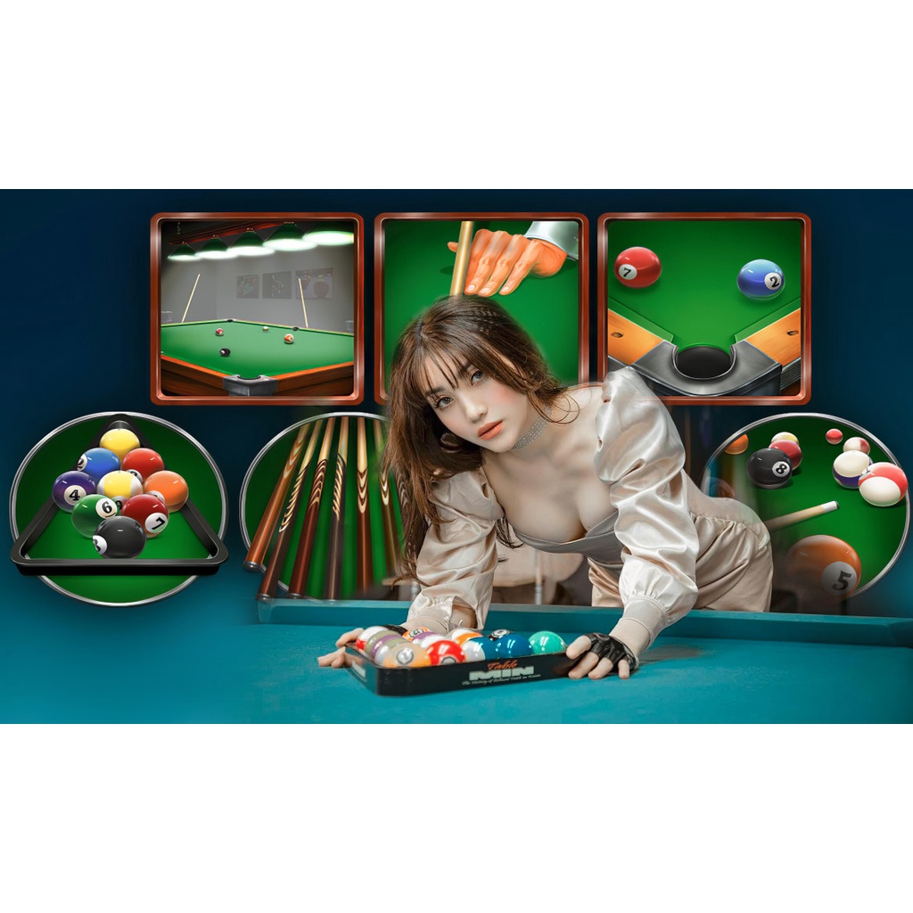 Mẫu tranh dán hot nhất thị trường cho phòng bi-a