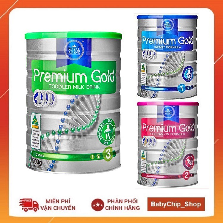 Sữa Hoàng gia úc Premium gold 1,2,3 (900g)