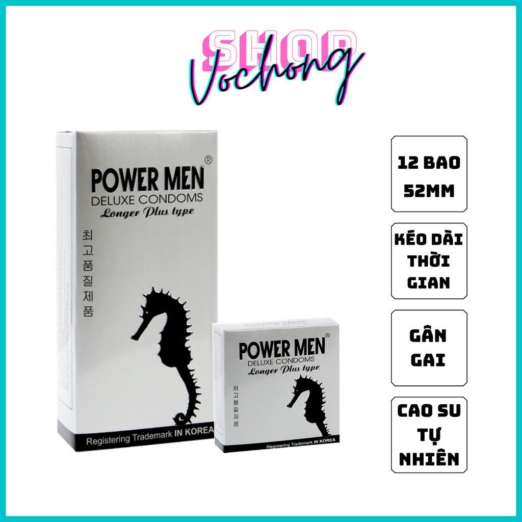 BAO CAO SU TRỊ XUẤT TINH SỚM POWER MEN LONGER PLUS (H12)