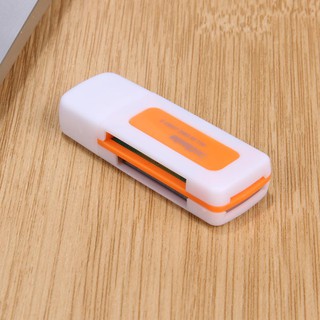 High Mini USB2.0 4 Card Slots Smart Card Reader SD/MMC TF MS M2 Card Reader