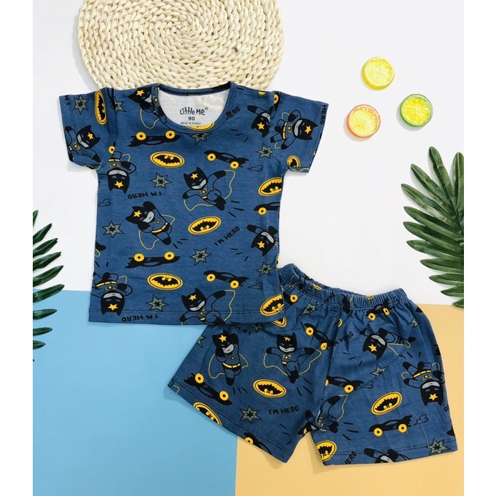 Sale bộ bé trai littwe me mềm mát co giãn 4 chiều