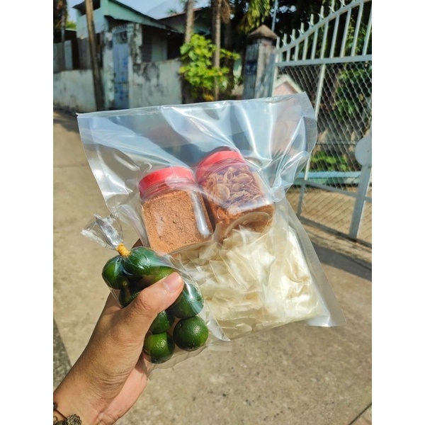 Combo 500g bánh tráng phơi sương kèm gia vị