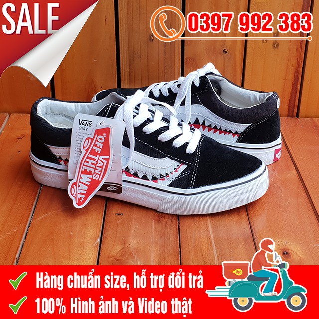 [MIỄN PHÍ SHIP] Giày Thể Thao Old Skool Cá Mập (Răng Cưa) Nam Nữ | BigBuy360 - bigbuy360.vn