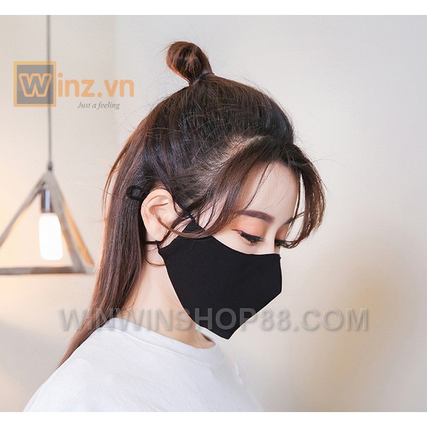 Khẩu trang đen Hàn Quốc V.2 thời trang hàn quốc ASAM | BigBuy360 - bigbuy360.vn