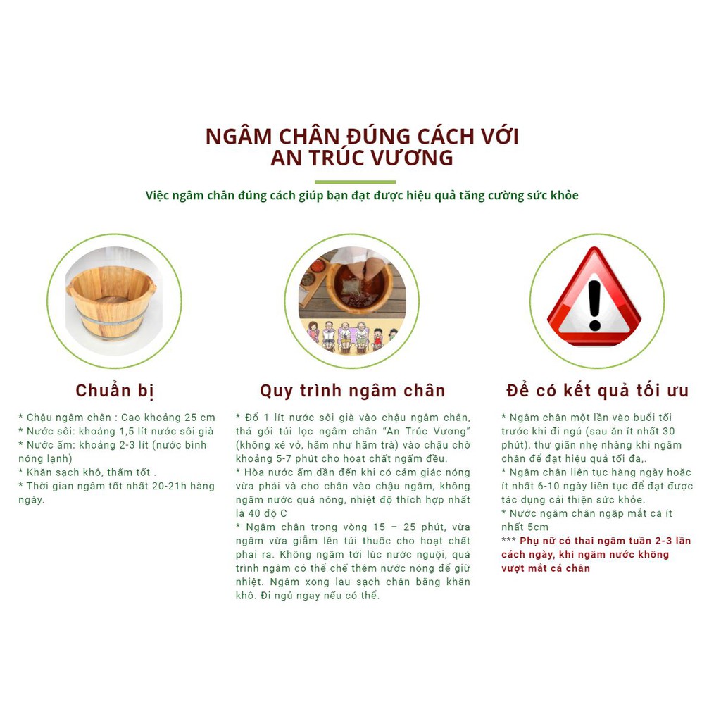 Thảo Dược Ngâm Chân Đông Y AN TRÚC VƯƠNG - Hộp 20 gói | BigBuy360 - bigbuy360.vn