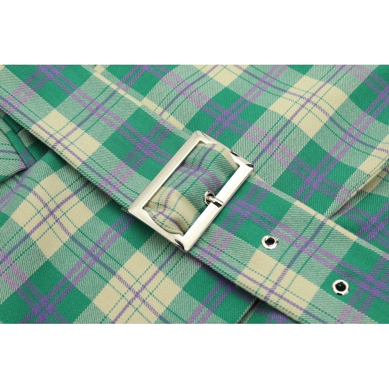 Áo vét blazer thắt eo kẻ caro tqxk