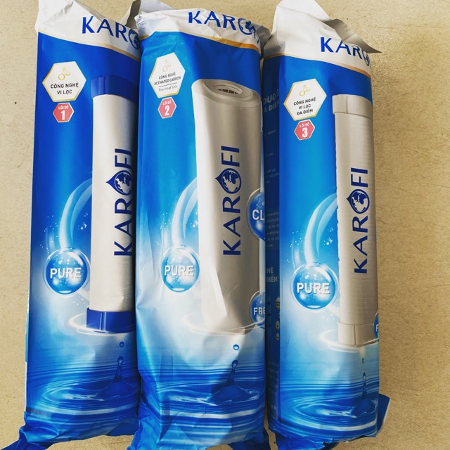 Bộ lõi lọc nước Karofi 123