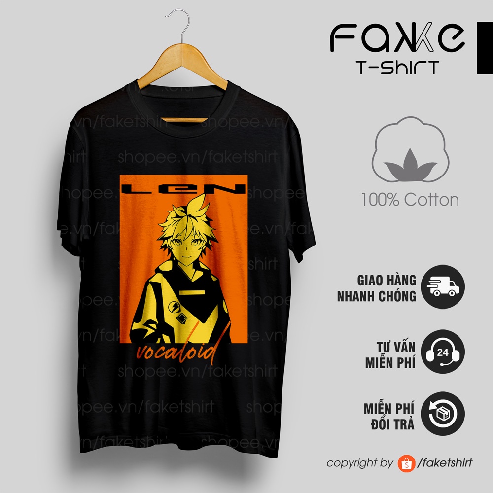XwBP /Áo thun VOCALOID Len Street Style  ngắn tay!