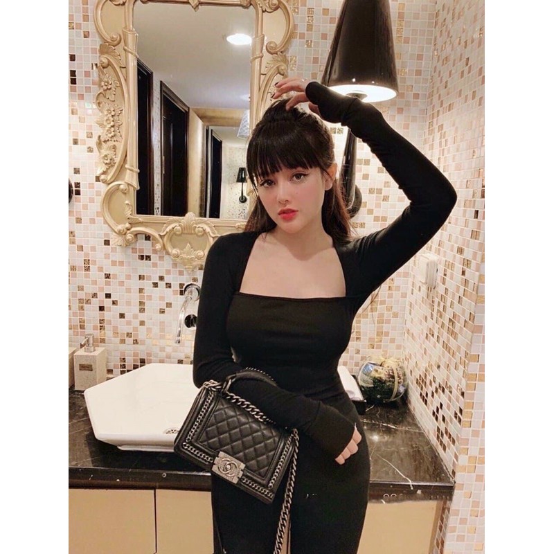 Áo cổ vuông sexy