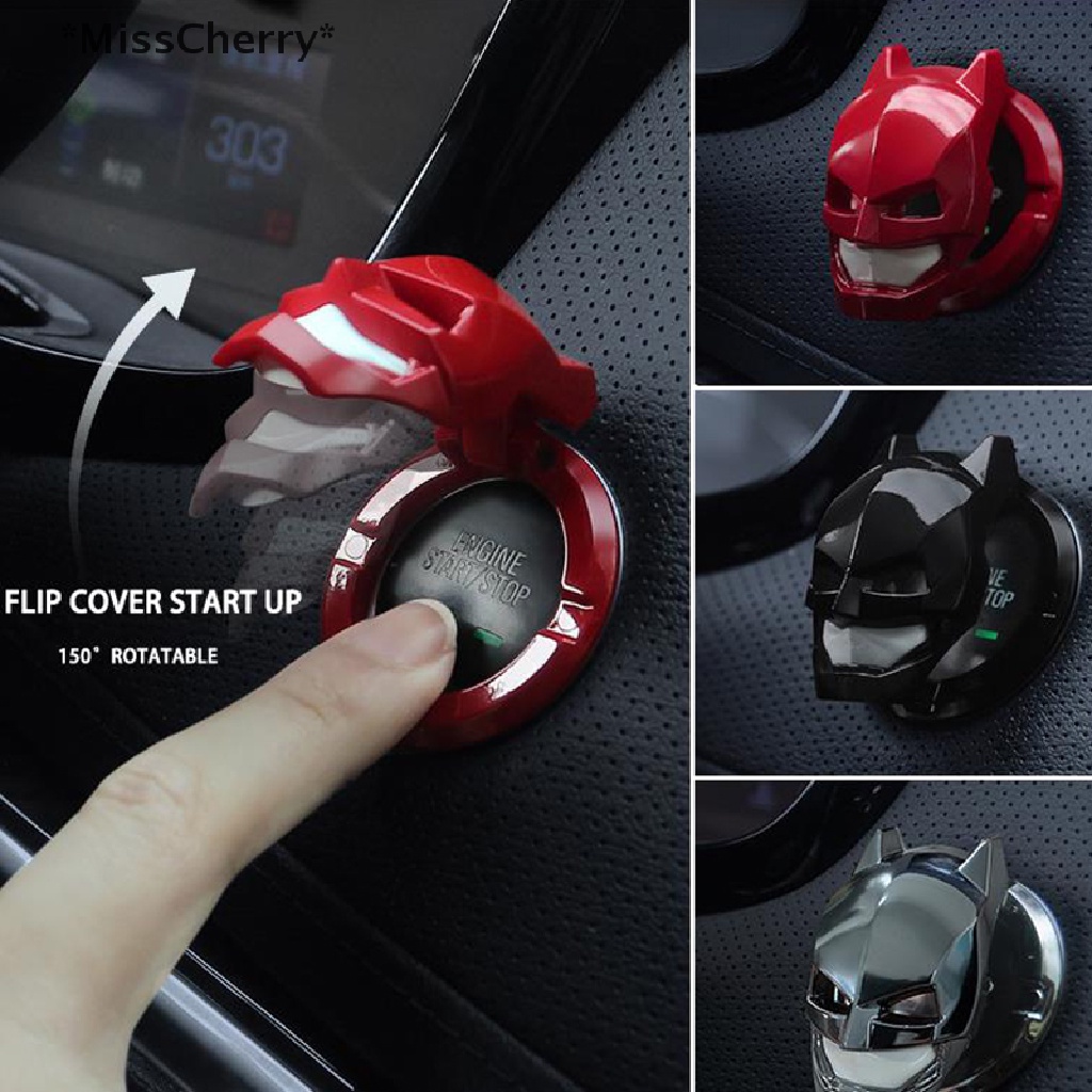 [MissCherry] 1 Miếng Dán Nút Nhấn Khởi Động Xe Hơi Phong Cách Iron Man