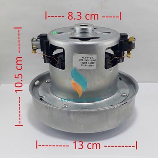 Motor máy hút bụi 220V-1400w, đường kính bầu 13cm