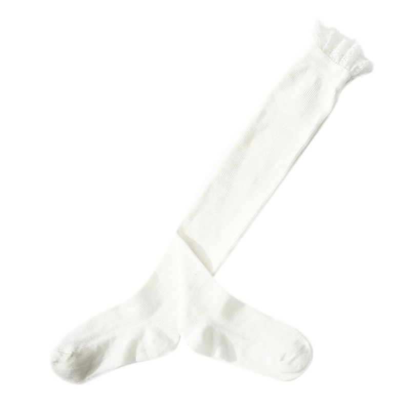 Youyo Vớ Dệt Kim Cao Qua Gối Phối Ren Hoa Nhún Bèo Phong Cách Lolita Nhật Bản Cho Nữ Sinh